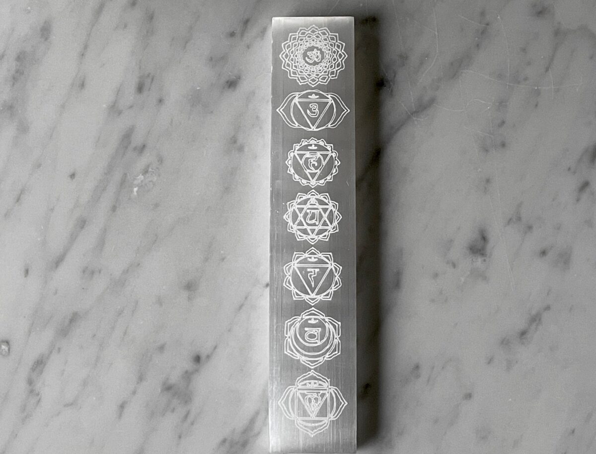 Chakra Selenite Plate – 18 cm - Image 2