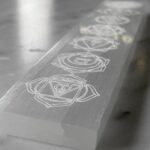 Chakra Selenite Plate – 18 cm